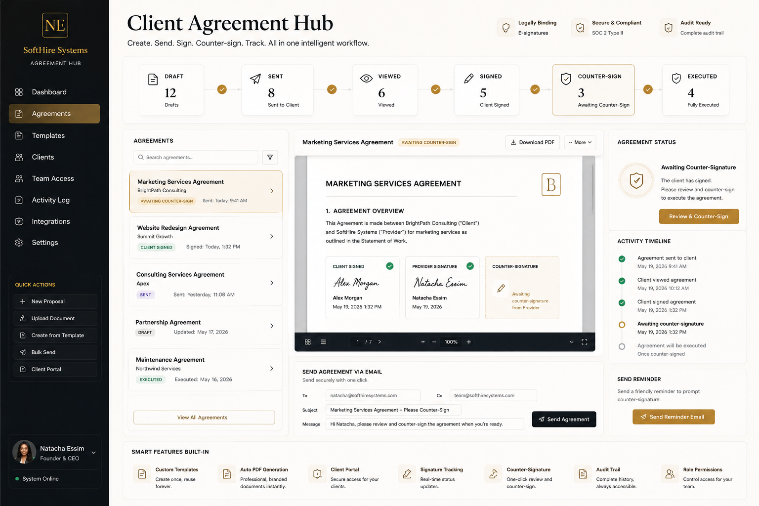 Client Agreement Hub